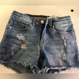 Joe’s Jeans Girls Distressed Denim Cutoff Shorts Size 7